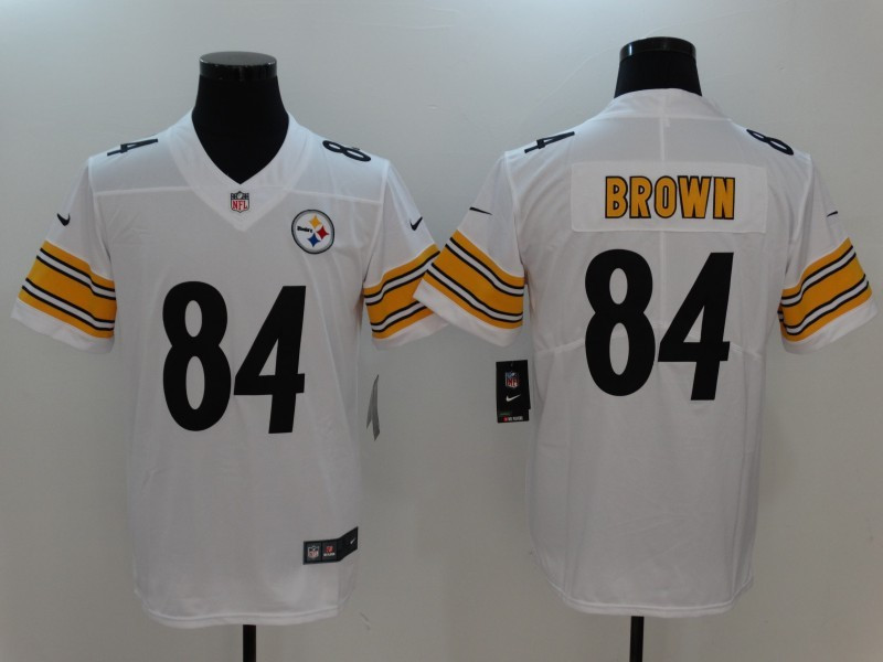  Steelers 84 Antonio Brown Black White Vapor Untouchable Player Limited Jersey