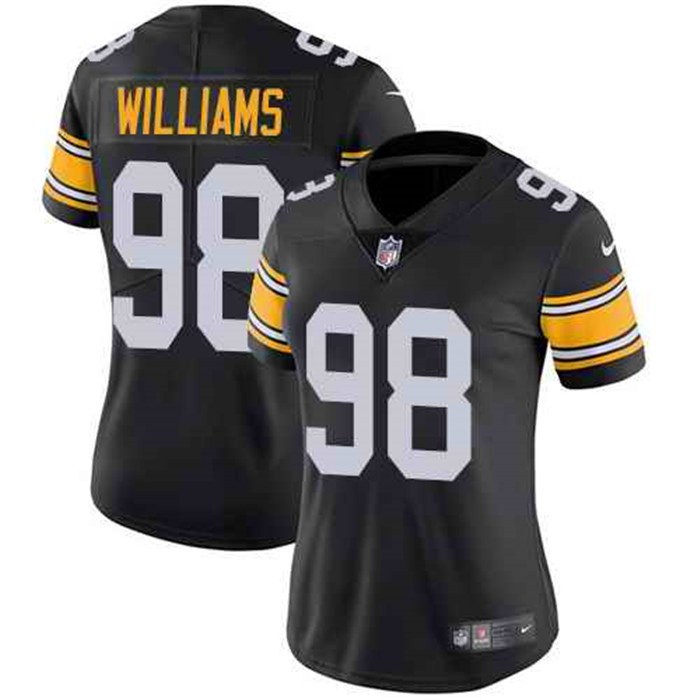  Steelers 98 Vince Williams Black Alternate Women Vapor Untouchable Limited Jersey