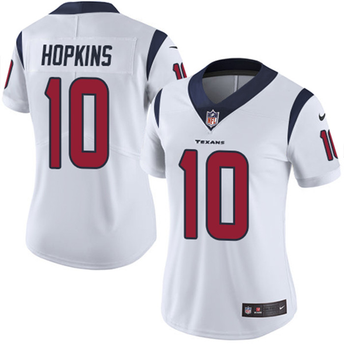  Texans 10 DeAndre Hopkins White Women Vapor Untouchable Limited Jersey