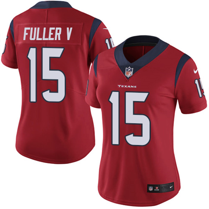  Texans 15 Will Fuller V Red Women Vapor Untouchable Limited Jersey