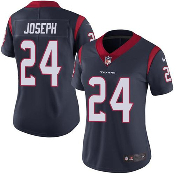  Texans 24 Johnathan Joseph Navy Women Vapor Untouchable Limited Jersey