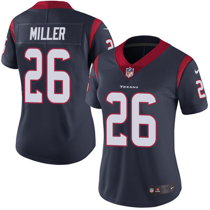  Texans 26 Lamar Miller Navy Women Vapor Untouchable Limited Jersey