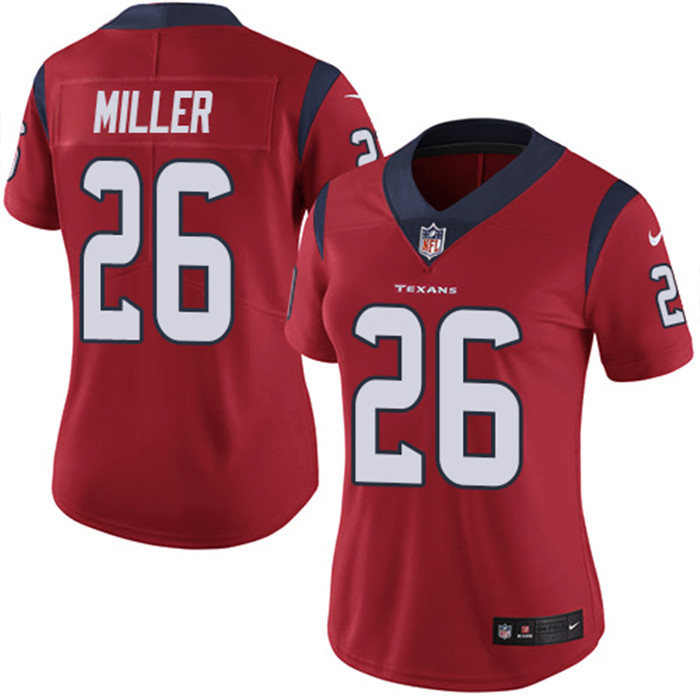  Texans 26 Lamar Miller Red Women Vapor Untouchable Limited Jersey
