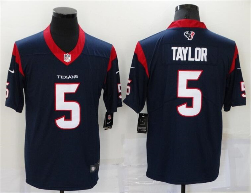 Nike Texans 5 Tyrod Taylor Navy Vapor Untouchable Limited Jersey