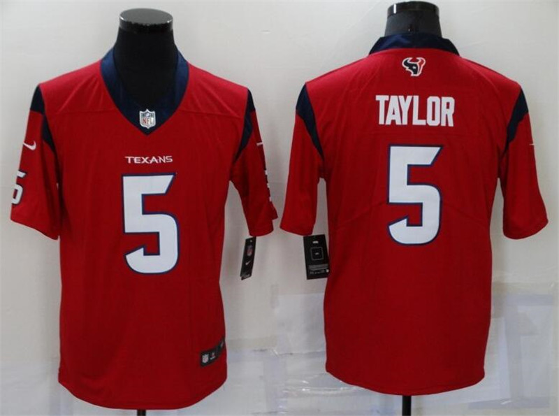 Nike Texans 5 Tyrod Taylor Red Vapor Untouchable Limited Jersey