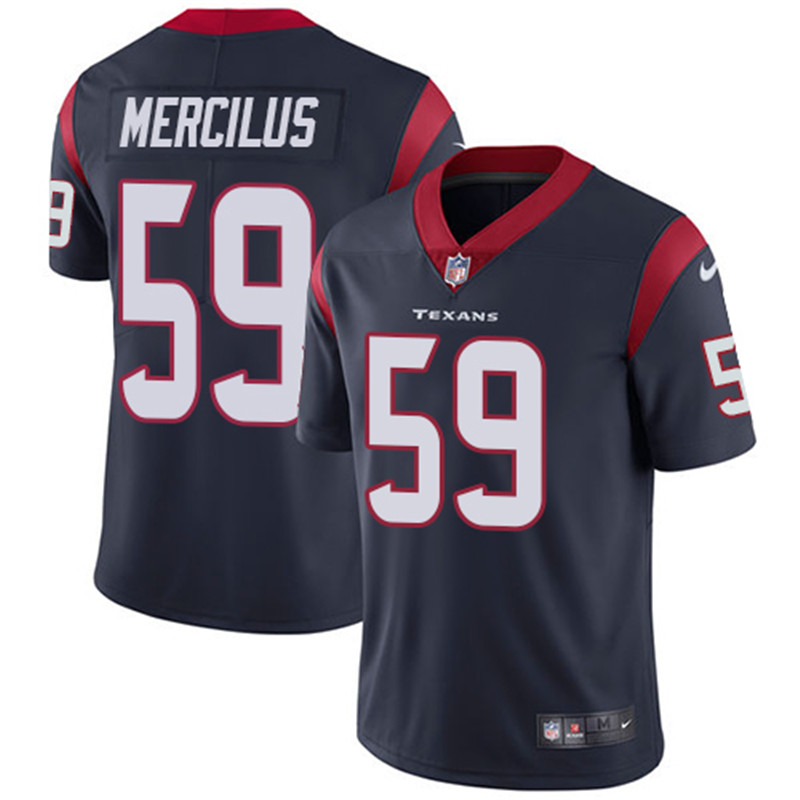 Nike Texans 59 Whitney Mercilus Navy Vapor Untouchable Player Limited Jersey