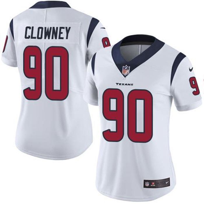  Texans 90 Jadeveon Clowney White Women Vapor Untouchable Limited Jersey