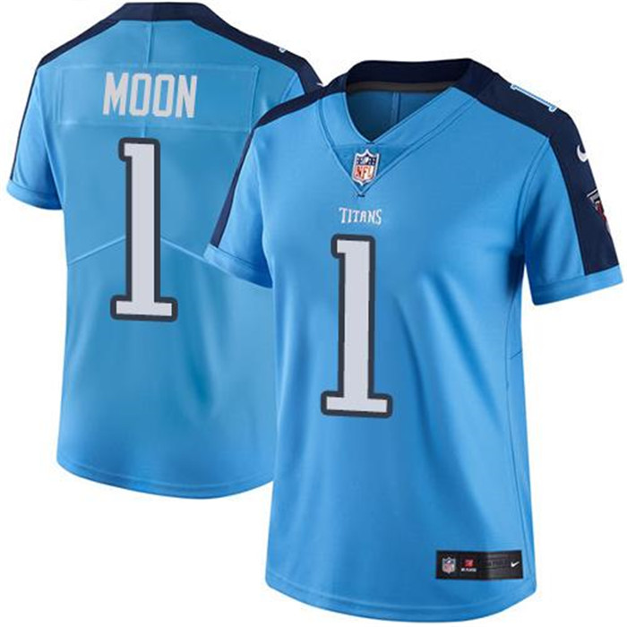  Titans 1 Moon Light Blue Women Vapor Untouchable Limited Jersey