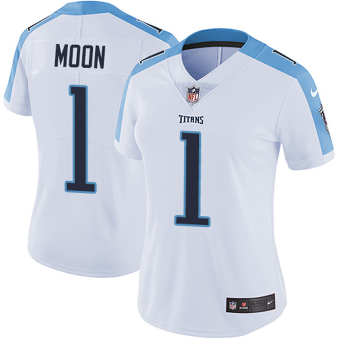  Titans 1 Moon White Women Vapor Untouchable Limited Jersey