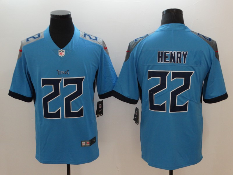  Titans 22 Derrick Henry Light Blue Vapor Untouchable Player Limited Jersey