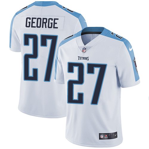 Nike Titans 27 Eddie George White Vapor Untouchable Limited Jersey