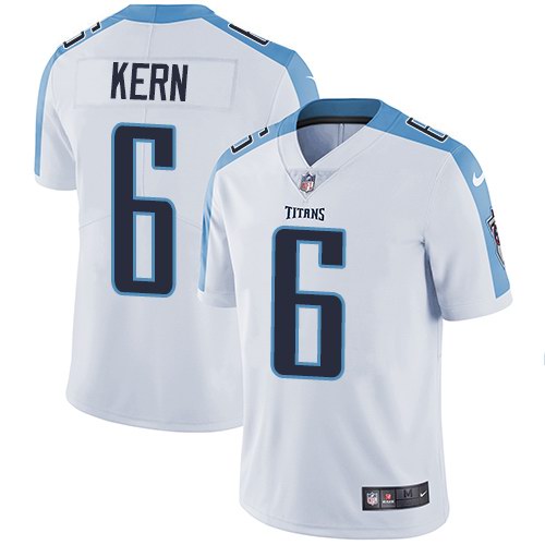  Titans 6 Brett Kern White Vapor Untouchable Limited Jersey