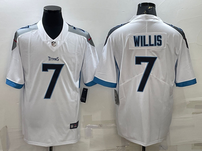 Nike Titans 7 Malik Willis White Vapor Untouchable Limited Jersey