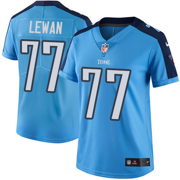  Titans 77 Tyalor Lewan Light Blue Women Vapor Untouchable Limited Jersey