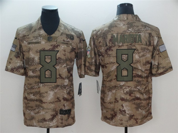  Titans 8 Marcus Mariota Camo Salute To Service Limited Jersey