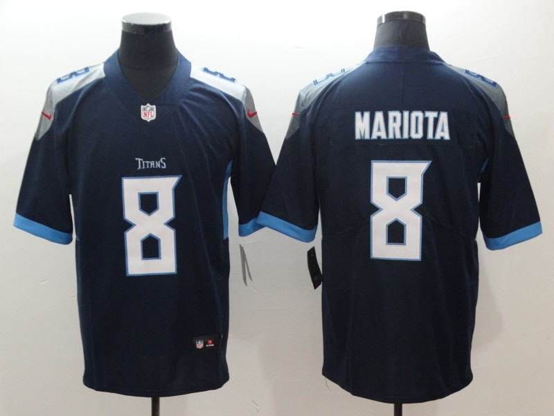  Titans 8 Marcus Mariota Navy New 2018 Vapor Untouchable Limited Jersey