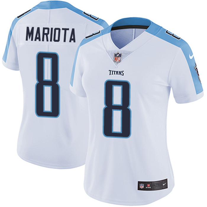  Titans 8 Marcus Mariota White Women Vapor Untouchable Limited Jersey