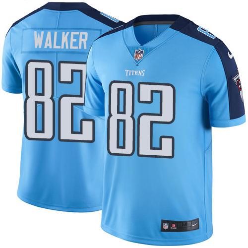  Titans 82 Delanie Walker Light Blue Vapor Untouchable Limited Jersey