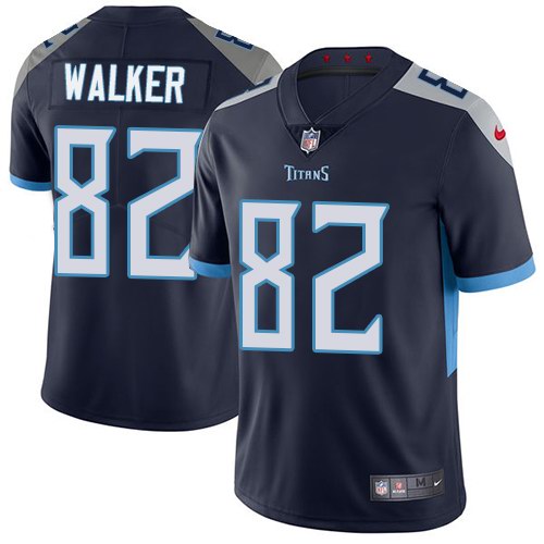  Titans 82 Delanie Walker Navy New 2018 Vapor Untouchable Limited Jersey