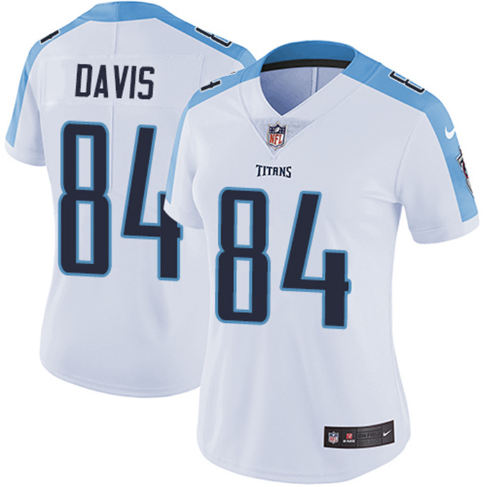  Titans 84 Corey Davis White Women Vapor Untouchable Limited Jersey