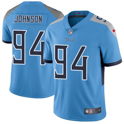  Titans 94 Austin Johnson Light Blue New 2018 Vapor Untouchable Limited Jersey