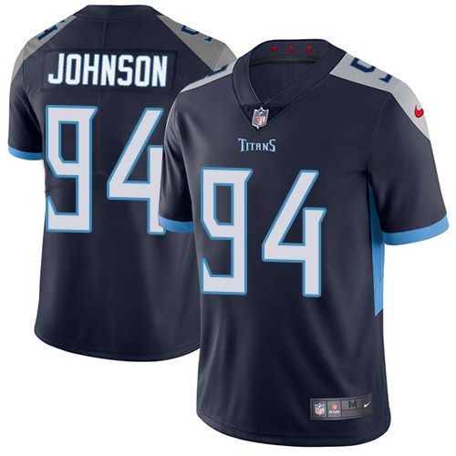  Titans 94 Austin Johnson Navy New 2018 Vapor Untouchable Limited Jersey