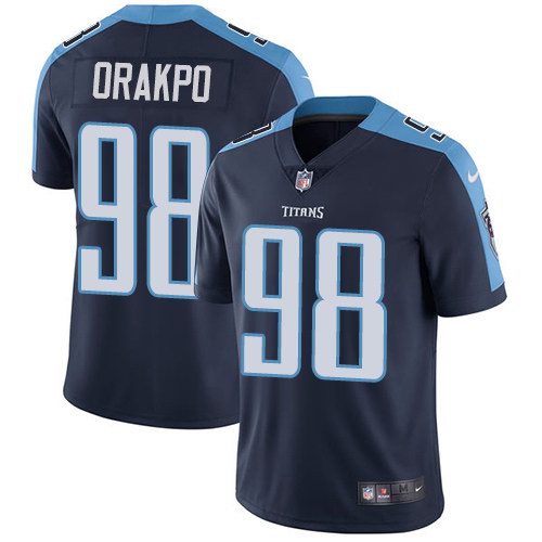  Titans 98 Brian Orakpo Navy Vapor Untouchable Limited Jersey