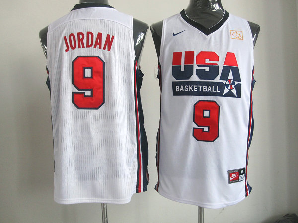  USA 1992 Olympic Dream Team One 9 Michael Jordan Retro Basketball Jersey