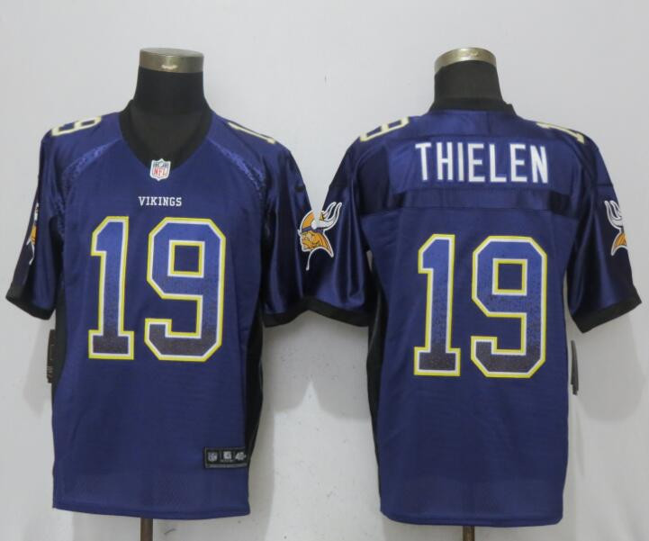  Vikings 19 Adam Thielen Purple Drift Fashion Elite Jersey