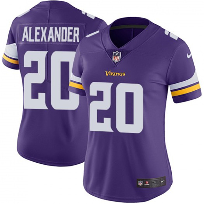  Vikings 20 Mackensie Alexander Purple Women Vapor Untouchable Limited Jersey