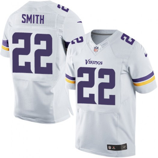  Vikings 22 Harrison Smith White Elite Jersey