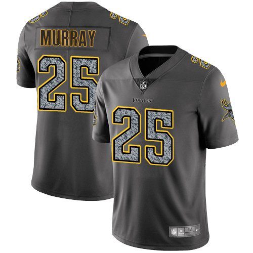  Vikings 25 Latavius Murray Gray Static Vapor Untouchable Limited Jersey