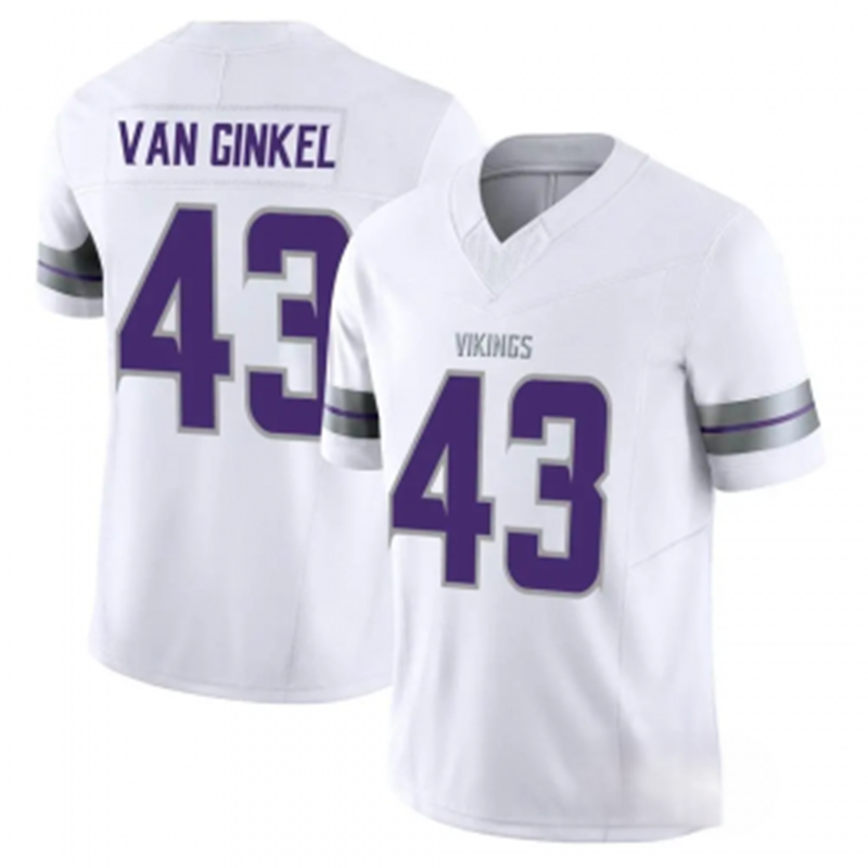 Nike Vikings 43 Andrew Van Ginkel White 2024 F.U.S.E. Vapor Limited Jersey
