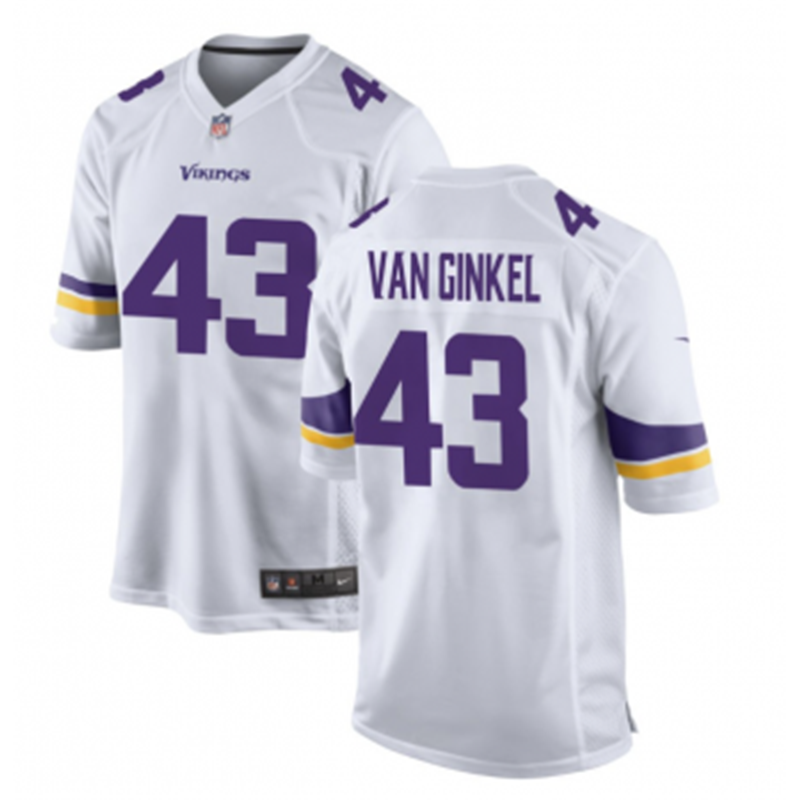 Nike Vikings 43 Andrew Van Ginkel White Vapor Untouchable Limited Jersey