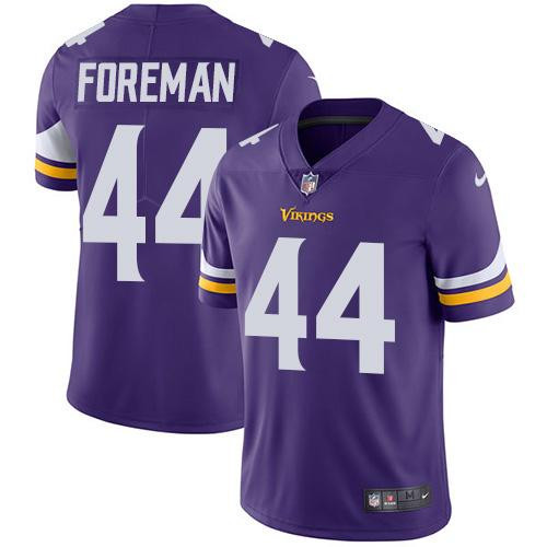  Vikings 44 Chuck Foreman Purple Vapor Untouchable Player Limited Jersey