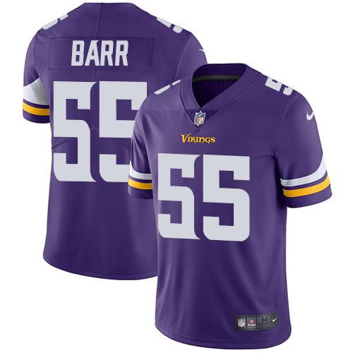  Vikings 55 Anthony Barr Purple Vapor Untouchable Player Limited Jersey