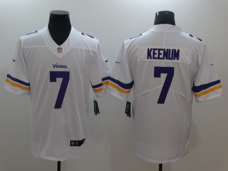  Vikings 7 Case Keenum White Vapor Untouchable Player Limited Jersey