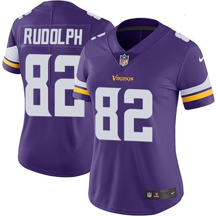  Vikings 82 Kyle Rudolph Purple Women Vapor Untouchable Limited Jersey