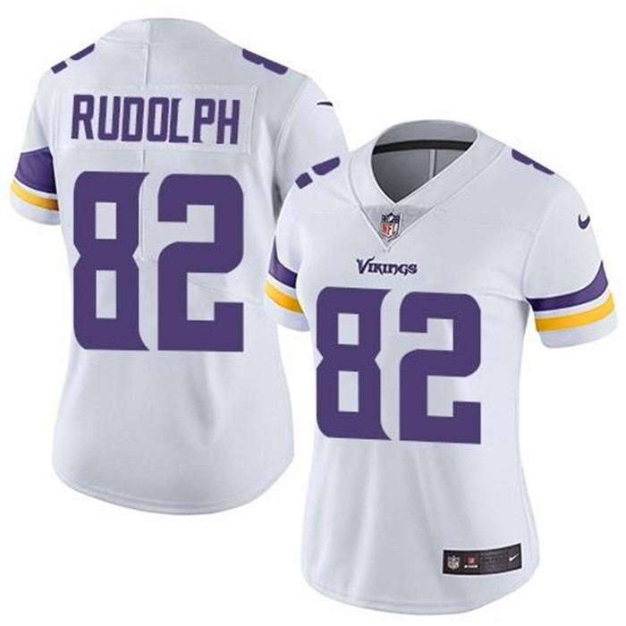  Vikings 82 Kyle Rudolph White Women Vapor Untouchable Limited Jersey