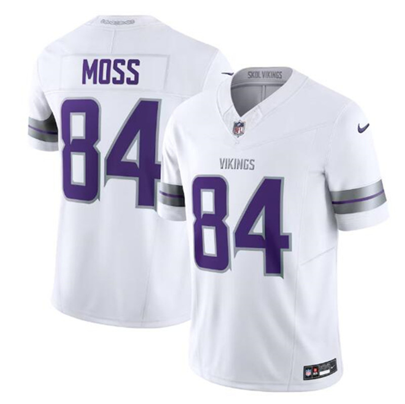 Nike Vikings 84 Randy Moss White 2024 F.U.S.E. Vapor Limited Jersey