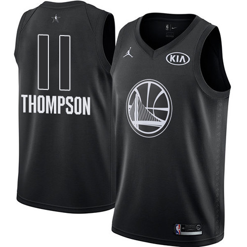  Warriors #11 Klay Thompson Black NBA Jordan Swingman 2018 All Star Game Jersey