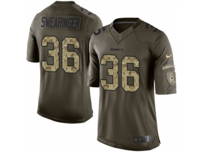  Washington Redskins 36 DJ Swearinger Limited Green Salute to Service NFL Jersey