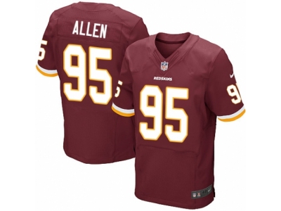  Washington Redskins 95 Jonathan Allen Elite Burgundy Red Team Color NFL Jersey