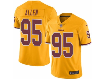  Washington Redskins 95 Jonathan Allen Limited Gold Rush NFL Jersey