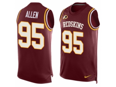  Washington Redskins 95 Jonathan Allen Limited Red Player Name Number Tank Top NFL Jersey