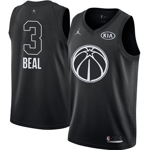  Wizards #3 Bradley Beal Black NBA Jordan Swingman 2018 All Star Game Jersey