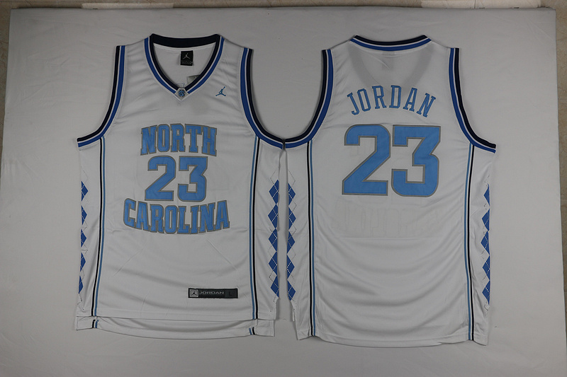 North Carolina 23 Michael jordan New Revolution 30 white jersey