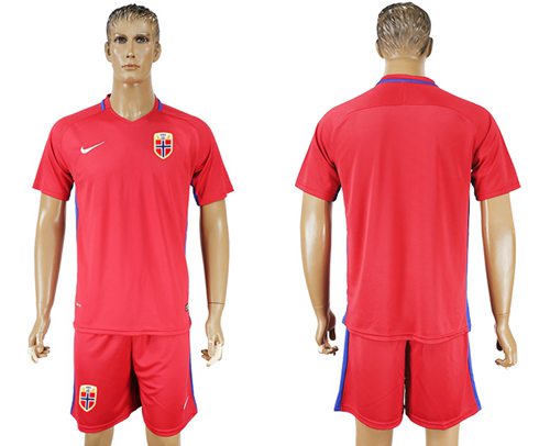 Norway Blank Home Soccer Country Jersey