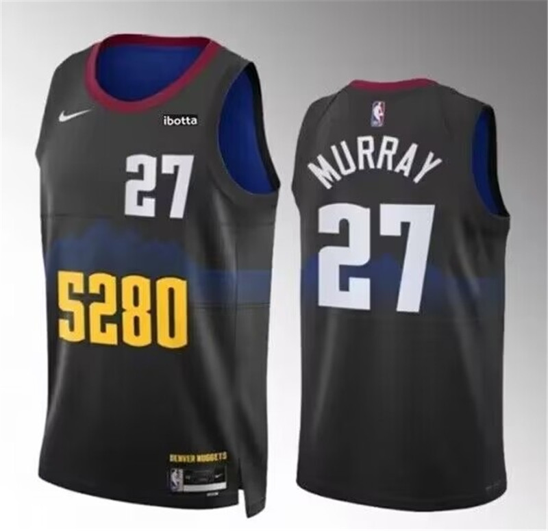 Nuggets 27 Jamal Murray Black Nike 2023 24 City Edition Swingman Jersey