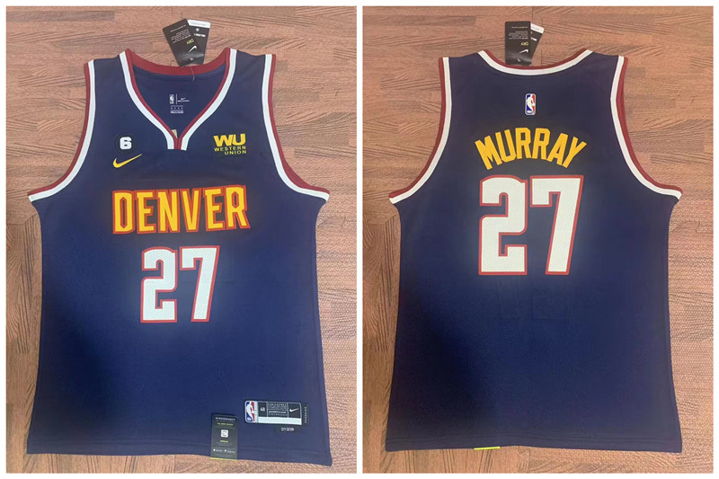 Nuggets 27 Jamal Murray Navy City Edition Nike Swingman Jersey